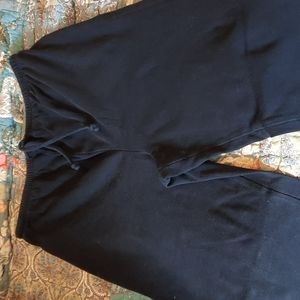 Black knit maternity pants